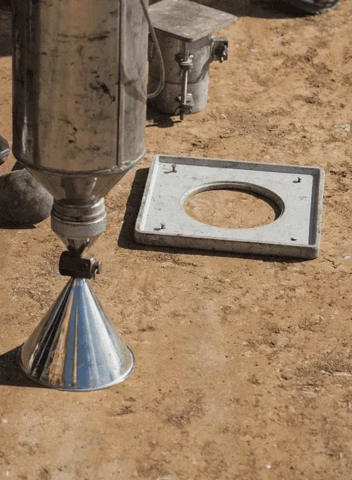 Control de Compactación en Las Palmas: Densidad de Campo con Cono de Arena